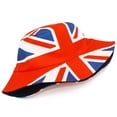 thumbnail image 6 of HNMKIU Unisex UK England British Flag Pattern Bucket Hat Wide Brim Sun Shading Headwear Soft Suitable For Outdoor Travel Daily Leisure Seaside Casual Sun Cap for Man Women n-Multicolour,One Size, 6 of 7