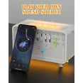 thumbnail image 2 of 8-in-1 Natural Sound Sleep Therapy Machine with Flame Aromatherapy Humidifier, 3W Bluetooth Speaker, 30/60/120min Timer, 3-Level Dimmable Night Light, Auto Power-Off Dry Burn Protection for Better, 2 of 6
