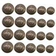 thumbnail image 1 of WORGEOUS 50pcs Botones de costura DIY Botones de latón vintage Botones de reemplazo de ropa, 1 of 9