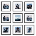 thumbnail image 1 of Marco de fotos con acabado de 30 x 30 cm, juego de 10 unidades para 20 x 20 cm, con tapete, 1 of 8