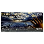 Dark Light Black 9mil Nitrile Powder Free Exam Gloves by Adenna
