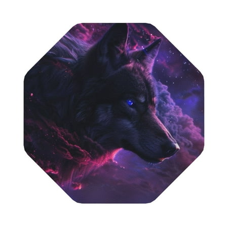 

Ocsxa Galactic Wolf Stare Coasters for Drinks Leather Coasters Set of 4 for Coffee Table for Housewarming Kitchen Bar Decor One Size