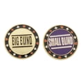 thumbnail image 1 of Tachiuwa 2Pieces Dealer Button Chips Big/Small Texas Holdem Game Accs, 1 of 7