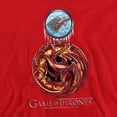 thumbnail image 2 of Game of Thrones Combined Targaryn And Stark Unisex Adult Pull-Over Hoodie,Red, 2X-Large, 2 of 5