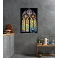 thumbnail image 2 of Stained Glass Church Graffiti Wall Art Praying Boy In Cathedral Canvas Picture Art Print Poster and Print Wall Decor for Living Room Modern Home Decor Framed Easy to Hang(12''W x 18''H), 2 of 14