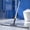Blue, variant on Floor Squeegee, Adjustable 180° Handle for Bathroom, Shower, Kitchen, Windows - Removes Water, Pet Hair, Foam from Tile, Glass, Hard Surfaces - 42.5 Inch