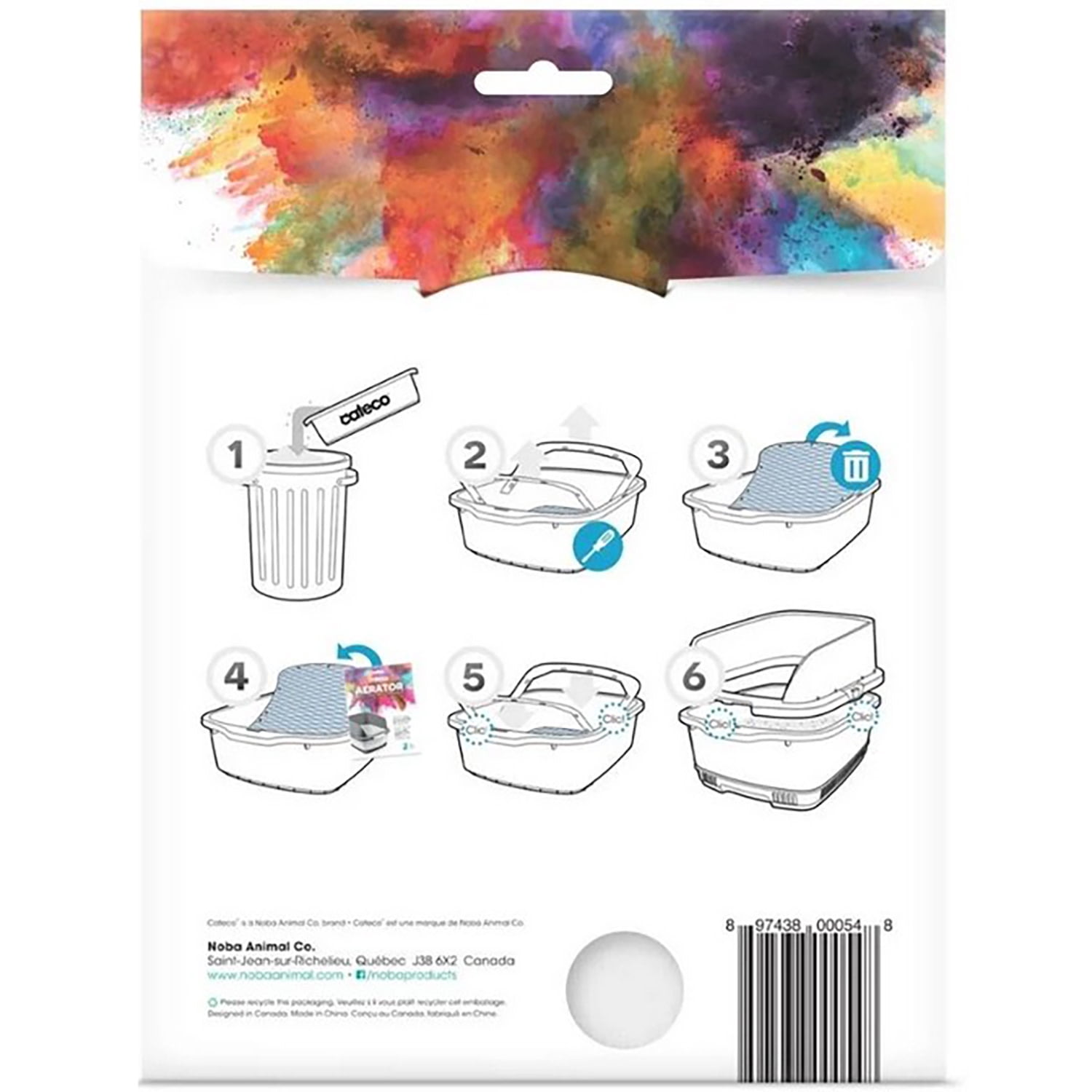 Cateco: Aerator Replacement - 2-Pack - Odor Eliminating Cat Litter Box Replacements, Prevents Bacterial Growth, Pet Waste Maintenance, Airflow System