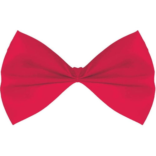 Red Fabric Bow Tie - 3.25" x 6" (Pack of 1) - Stylish & Versatile Accessory for Every Occasion, Parties & Events