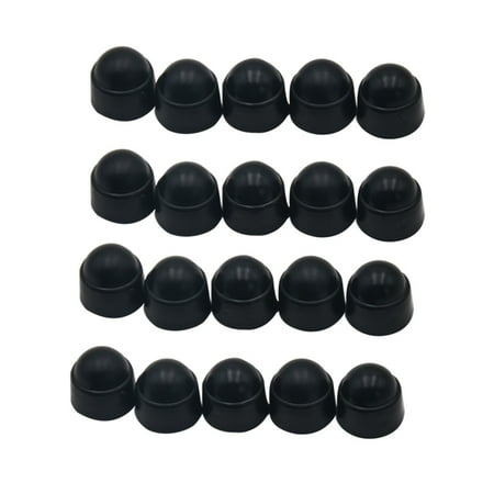 fashionhome 20PCS/Set M8 Black Plastic Dome Bolt Nut Protection Caps ...