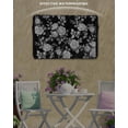 thumbnail image 6 of Outdoor TV Cover 48 to 50 Inch Weatherproof, Black Floral Rose Waterproof TV Screen Protector for Outside Decor with Zipper and Pocket 48"L x 30"H , Vintage Leaf Flower, 6 of 7