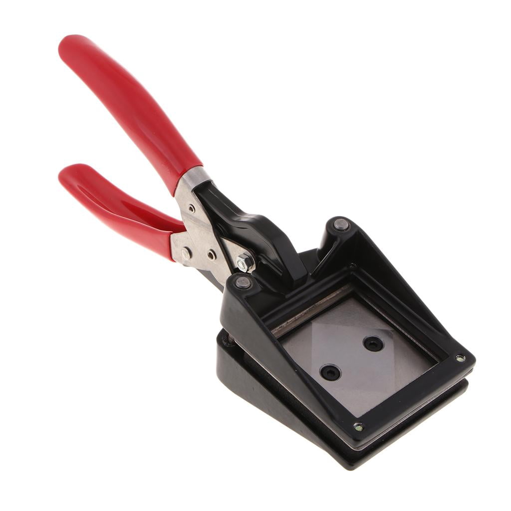 Handheld 50mm x 50mm Cutter Photo ID Driving Card Die Cutter Punch Square Corner 2 inch x 2 inch