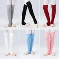 thumbnail image 3 of Women Girls Ballet Leg Warmers Knitted Socks Ballet Socks Ballet Stockings Yoga Socks Daily Wear Gym Fitness Dance Socks, 3 of 10