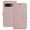 Rosegold, variant on Allytechgroup Case for Google Pixel 9A with Credit Card Slot, Slim Luxury PU Rugged Non-Slip Grip Shockproof Bumper Full Body Protective Cover Men Women Phone Case for Google Pixel 9A, Red