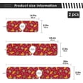 thumbnail image 3 of Christmas Gingerbread Sink Splash Guard for Faucet 2 Pack Faucet Absorbent Mats, Candy Cookies Faucet Handle Drip Catcher for Kitchen, Bathroom,Sink Mat, Dish Drying Mat, 14.9"x5.5", 3 of 7