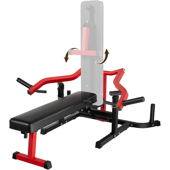 Veecom Chest Press Machine for Home Gym, 450LBS Max Weight Bench Press Machine with Independent Converging Arms, Adjustable 30° Flat Incline Bench