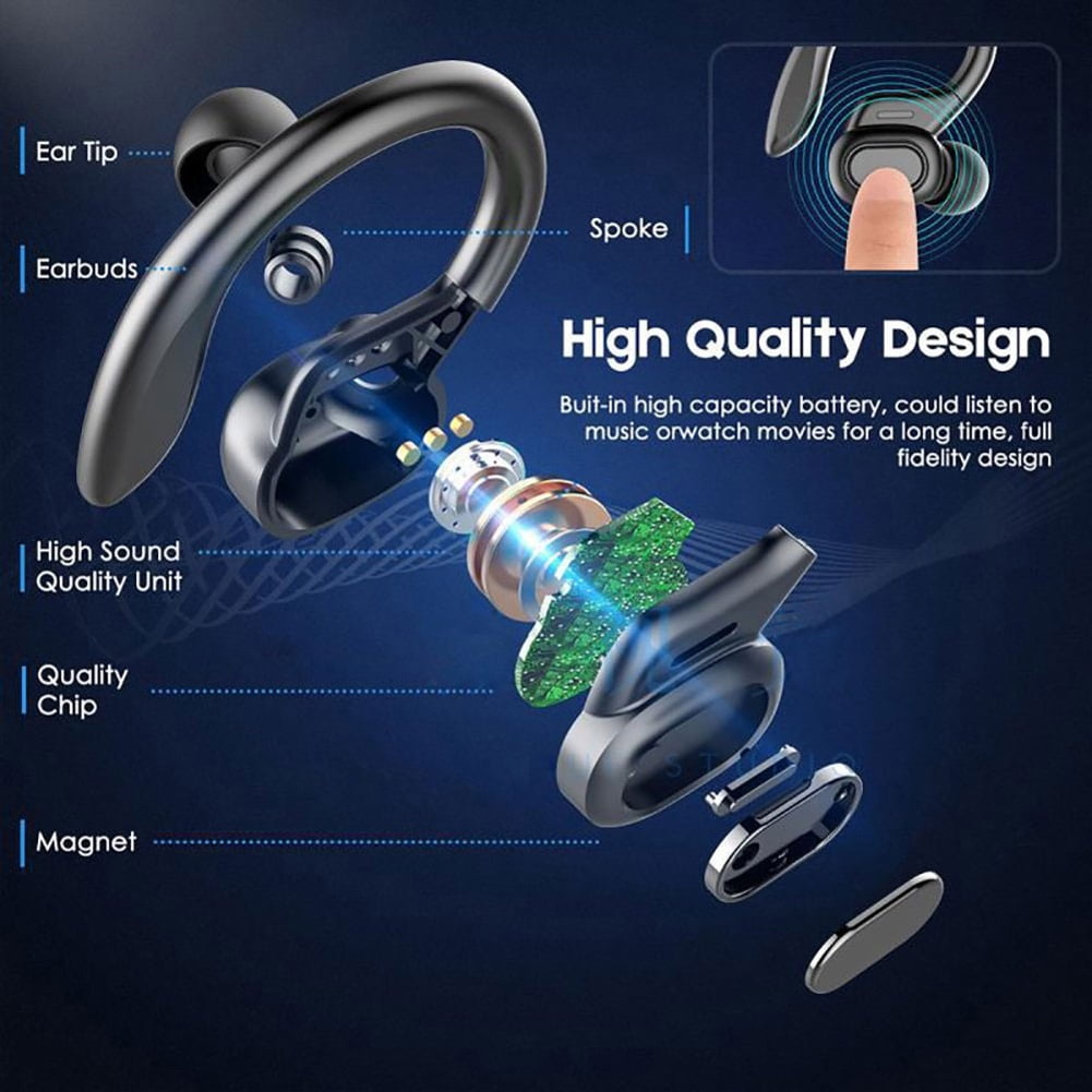 For Google Pixel Fold - Ear-hook TWS Earphones, Wireless Earbuds Headphones Ear-hook True Stereo M7V Compatible With Google Pixel Fold Phone