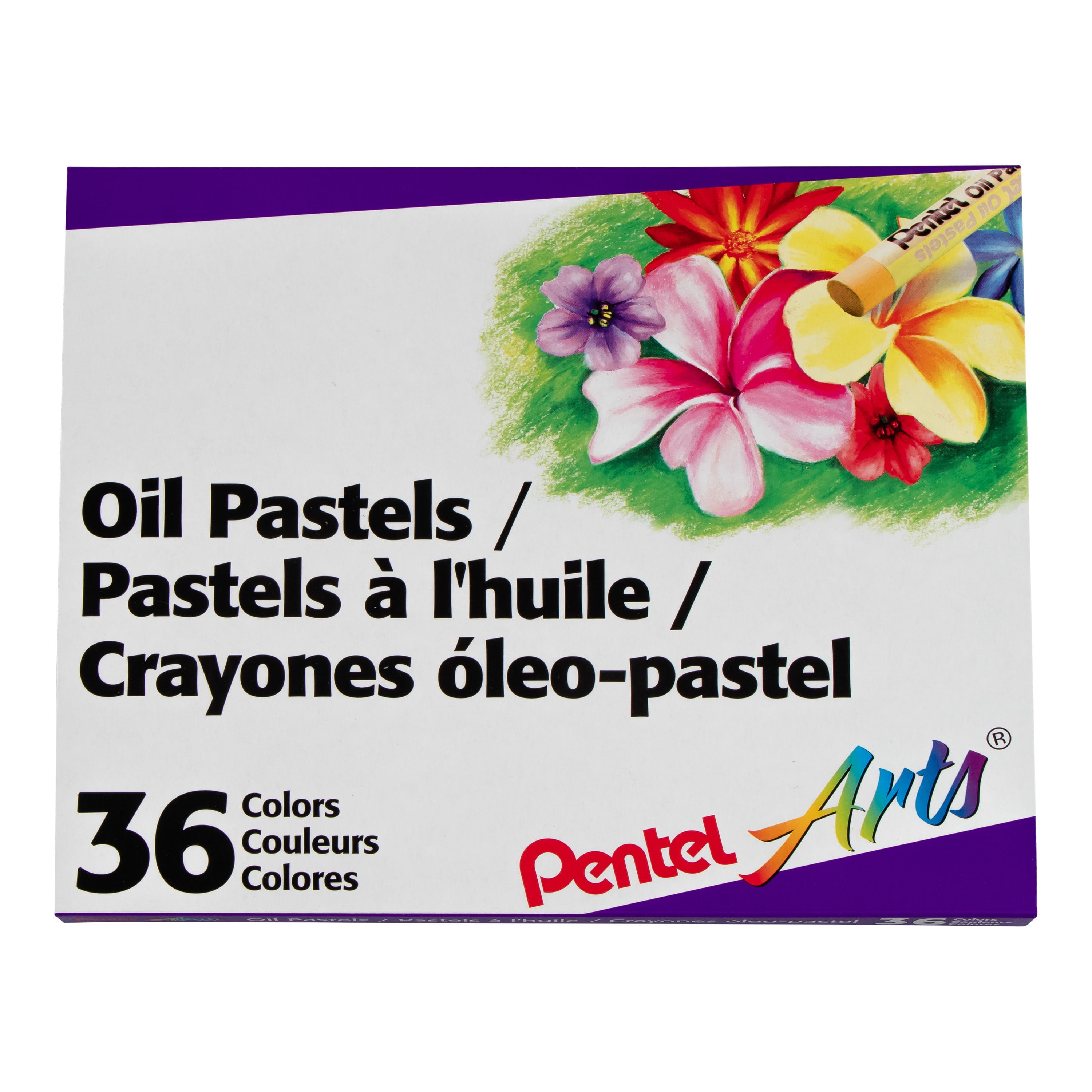 Pentel Arts Oil Pastels 36/Pkg-Assorted Colors
