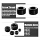 thumbnail image 4 of Kit Surtido de Accesorios para Tapones de Tubería de Acero Al Carbono Negro de 70 Piezas, 5 Tamaños 1/8 Pulgadas, 1/4 Pulgadas, 3/8 Pulgadas, 1/2 Pulgadas, 3/4 Pulgadas NPT, 4 of 5