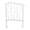 White, variant on ToppiJoy 3-Step Handrails for Outdoor Steps, 25.4 Inch Heavy Duty Iron Stair Railing Fits 2 to 3 Steps Safety Railing (Black)
