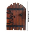 thumbnail image 3 of Outdoor Miniature Fairy Door For Tree Decoration, Adds Whimsical Charm To Gardens Yards Or Patios, Miniature Fairy Door With Intricate Metal Accents And Decorative Scroll-Design, 3 of 7