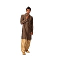 thumbnail image 3 of Saris and Things Tissu en Lin Sherwani Intérieur pour Hommes. Ce Produit Est Fait sur Commande., 3 of 4