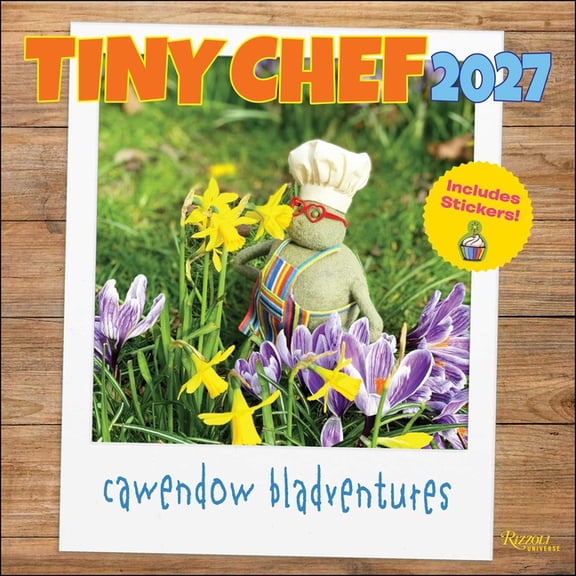 Tiny Chef 2027 Wall Calendar with Bonus Stickers, (Paperback)