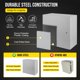 thumbnail image 3 of Yeshouse caja eléctrica de acero IP66, a prueba de agua y polvo, con cerradura y placa de montaje, ideal para conexiones eléctricas en proyectos de interior o exterior, 3 of 8