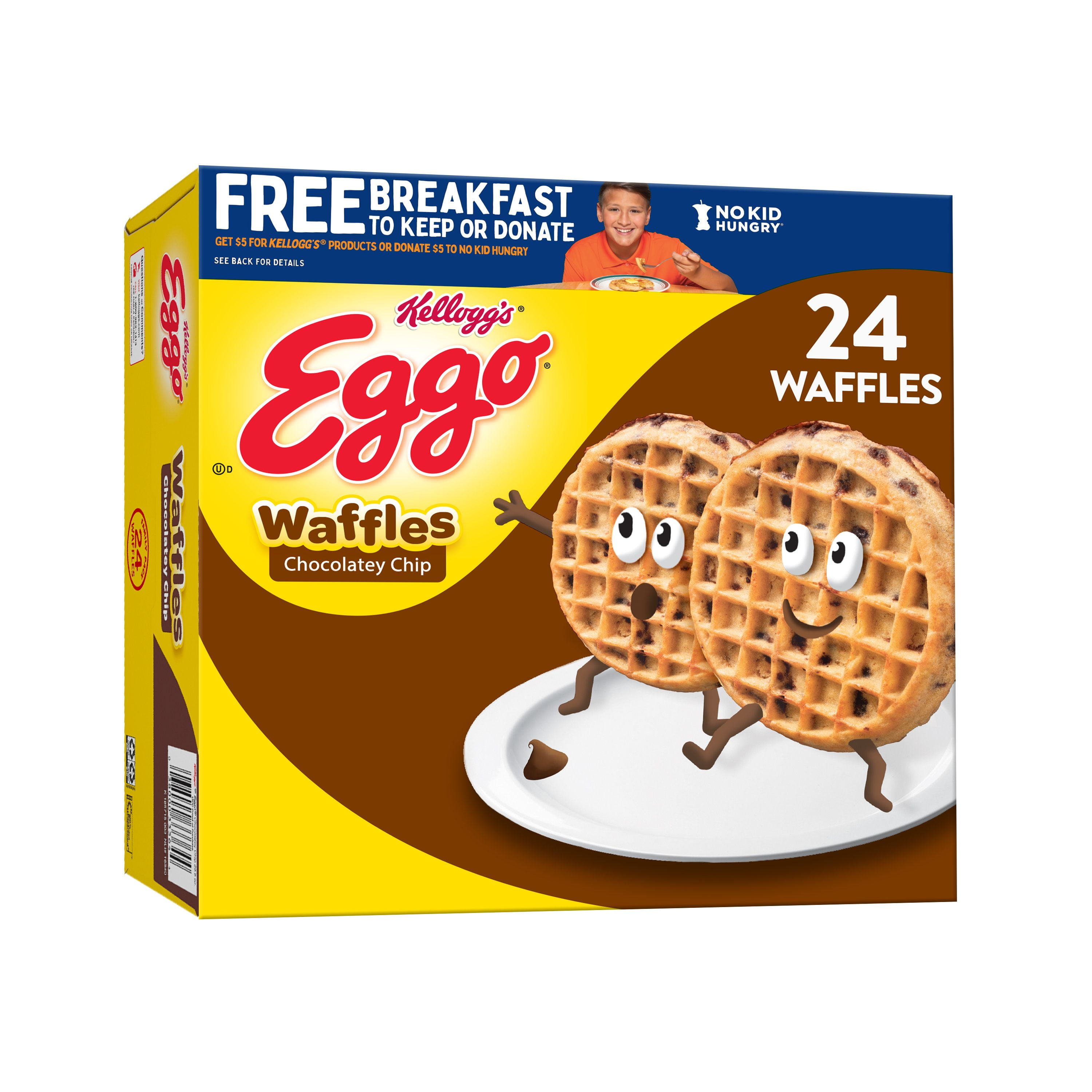 Eggo Frozen Waffles Frozen Breakfast Chocolatey Chip 29 6 Oz Box Frozen Walmart Com