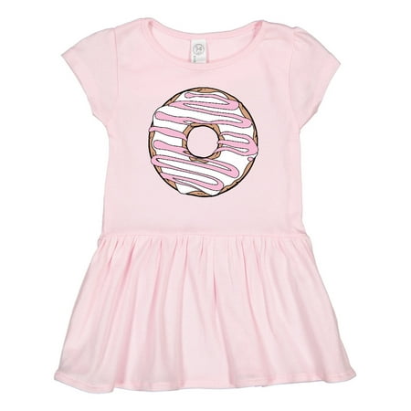

Inktastic Pink Donut Doughnut Icing Glaze Frosting Gift Toddler Girl Dress
