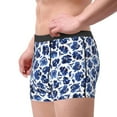 thumbnail image 2 of Uemuo Blue Ink Flowers Pattern Men's Boxer Briefs,Trunk Anti-Chafing,Comfortable, Durable, and Stylish Underwear-X-Large, 2 of 9
