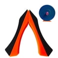 thumbnail image 3 of A Pair of Barbell Spacer Wedge Barbell Mat for Load and Unload Barbell Plates Orange, 3 of 6
