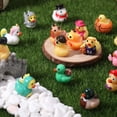 thumbnail image 3 of sixwipe 60 pcs Mini Resin Ducks, Colorful Miniature Ducks Figurines, Small Ducks Figures, Tiny Animal Accessories for Potted Plants Garden Landscape DIY Home Decoration, 3 of 7