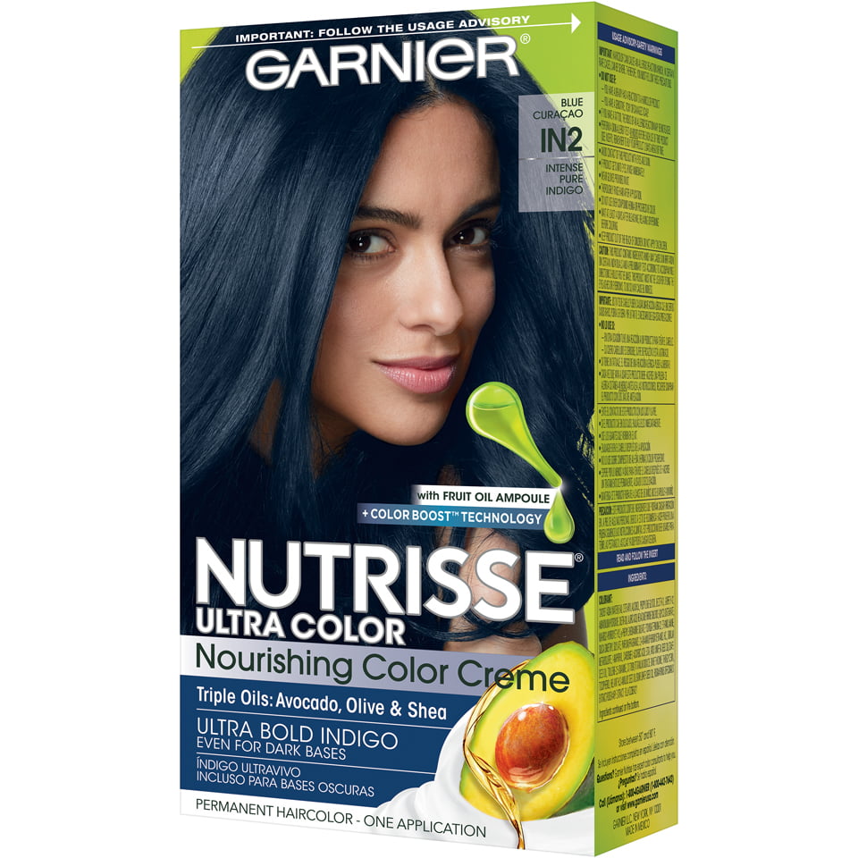 Garnier Nutrisse Nourishing Hair Color, IN2 Blue Curacao,  fl oz -  