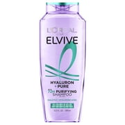 LOreal Paris Elvive Hyaluron Pure Shampoo, Conditioner, and Serum Set for Oily Hair, 13.5 fl oz