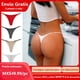 thumbnail image 2 of bragas en Tanga de algodón de las mujeres ropa interior bragas Sexy mujer ropa interior Tanga Color sólido Pantys Lenceríapangjing, 2 of 4