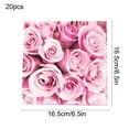thumbnail image 3 of 20 PCS Pink Heart Paper Napkins, Red Pink Disposable Hand Towels Dinner Napkins, 6.5" x 6.5" Romantic Guest Decorative Paper Napkins for Valentine Anniversary Birthday Wedding Supplies, 3 of 6