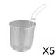 thumbnail image 1 of cesta para freír,Cesta para freír Cesta para freír de alambre redondo Mango,Cesta para freír multifuncional de acero inoxidable,Cesta para servir patatas fritas de malla de alambre, 1 of 8