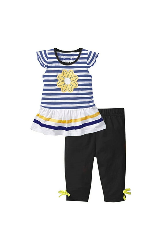 Girls Summer Clothes Baby Girls Summer Clothes Casual Clothing Suit Short Sleeve Striped T-Shirt +Pants