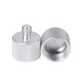 thumbnail image 1 of 2pcs microphone stand adapter 5/8 inch-27 female to 1/4 inch male for camera monitor Tripod Thread Adapter, 1 of 1