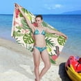 thumbnail image 6 of Dreamtimes Microfiber Beach Towel,Palm Flowers Super Absorbent Sport Towel with Pouch,Quick Dry Pool Towels Pool Blanket for Swimming,Picnic,Yoga Gym 31x71in, 6 of 7