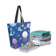 thumbnail image 2 of FORMRS Womens Canvas Tote Bag with Zipper Inner Pocket Shoulder Handbag, Light Pink Jellyfish, 2 of 7