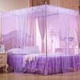 thumbnail image 4 of Manunclaims Mosquito NET for Bed Canopy, Four Corner Post Curtains Bed Canopy Elegant Mosquito Net Set For Home Decor Girls Boys Adults Bed Gift, Twin /Full/Queen/King Size Bed, 4 of 8