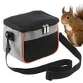 thumbnail image 3 of Draagbare Hamster Carrier Pouch Schoudertas met Verwijderbare Mat Cavia Reistas Gray, 3 of 8