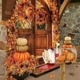 thumbnail image 2 of Thanksgiving Pumpkin Mailbox Cover, Autumn Waterproof 25.5"" X 21"" Magnet Mailboxes Cover, Fall Leaf Large Size Mailbox Wraps Post Letter Box Cover Outdoor Garden Decorations, 2 of 6