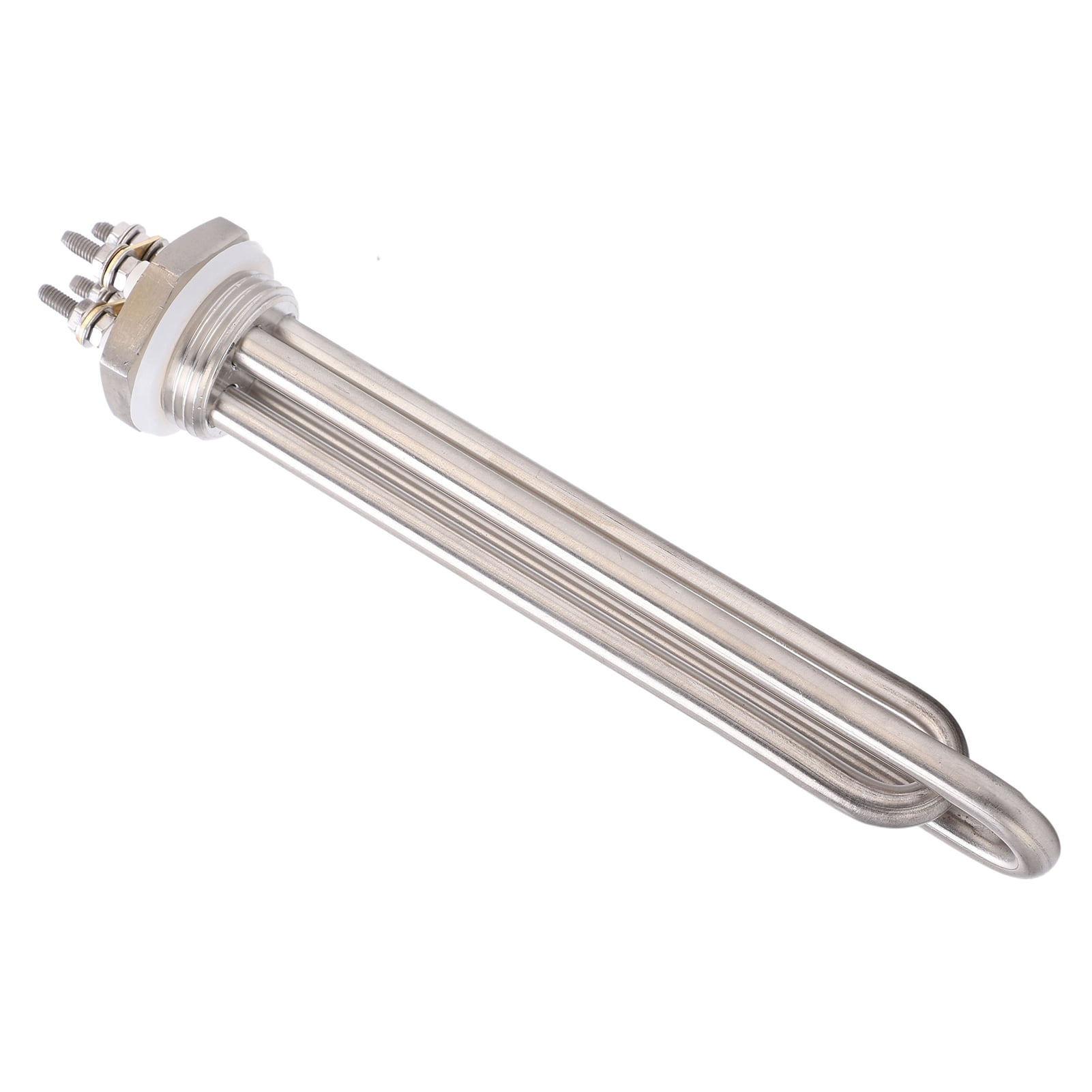 YAHHU Immersion Water Heater Stainless Steel 1"NPT Thread Portable Quick Heating Electric Tube 24V 600W / 10 inches / 25.4 cm Replacement Element