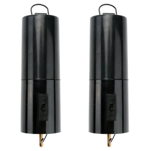Battery Powered Wind Spinner Black Rotate Motor for Hanging Wind Chime Ornament 2Pcs