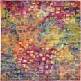 thumbnail image 1 of Unique Loom Jardin Abstract Modern Rug 9' 10 x 9' 10 Square Multi/Blue, 1 of 2