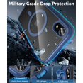 thumbnail image 3 of Funda para iPhone XR de Hensinple, magnética, transparente, con protector de pantalla, 3 of 7
