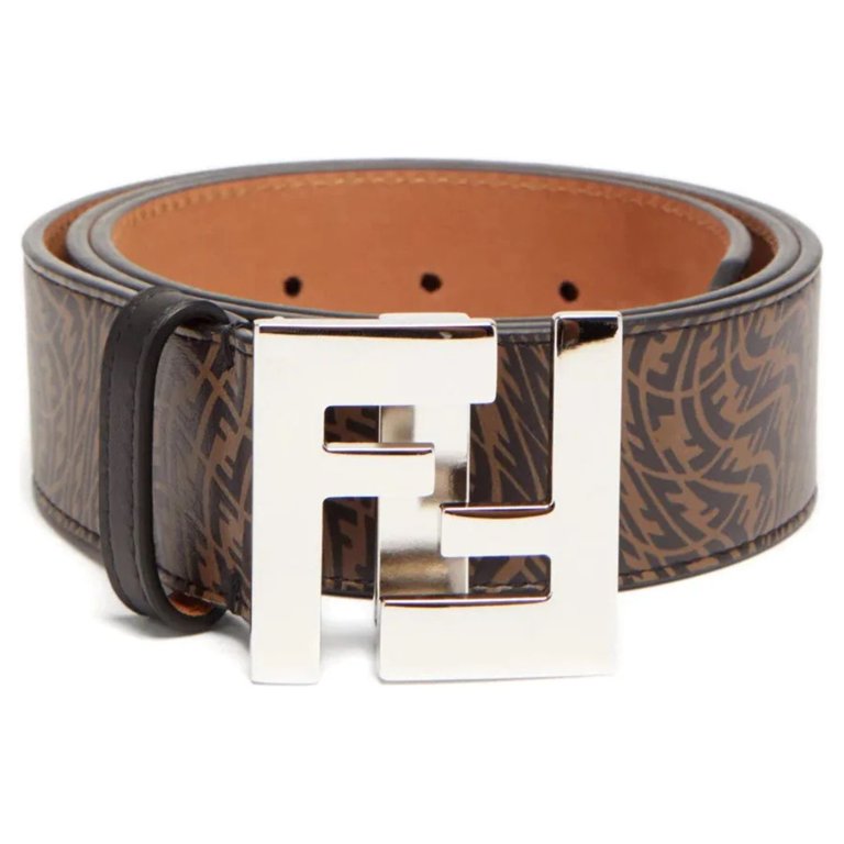 Monogram Motif Leather Belt in Black/palladium - Women