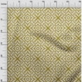 thumbnail image 3 of oneOone Rayon Olive Green Fabric Geometric Craft Projects Decor Fabric Printed By The Yard 56 Inch Wide, 3 of 4